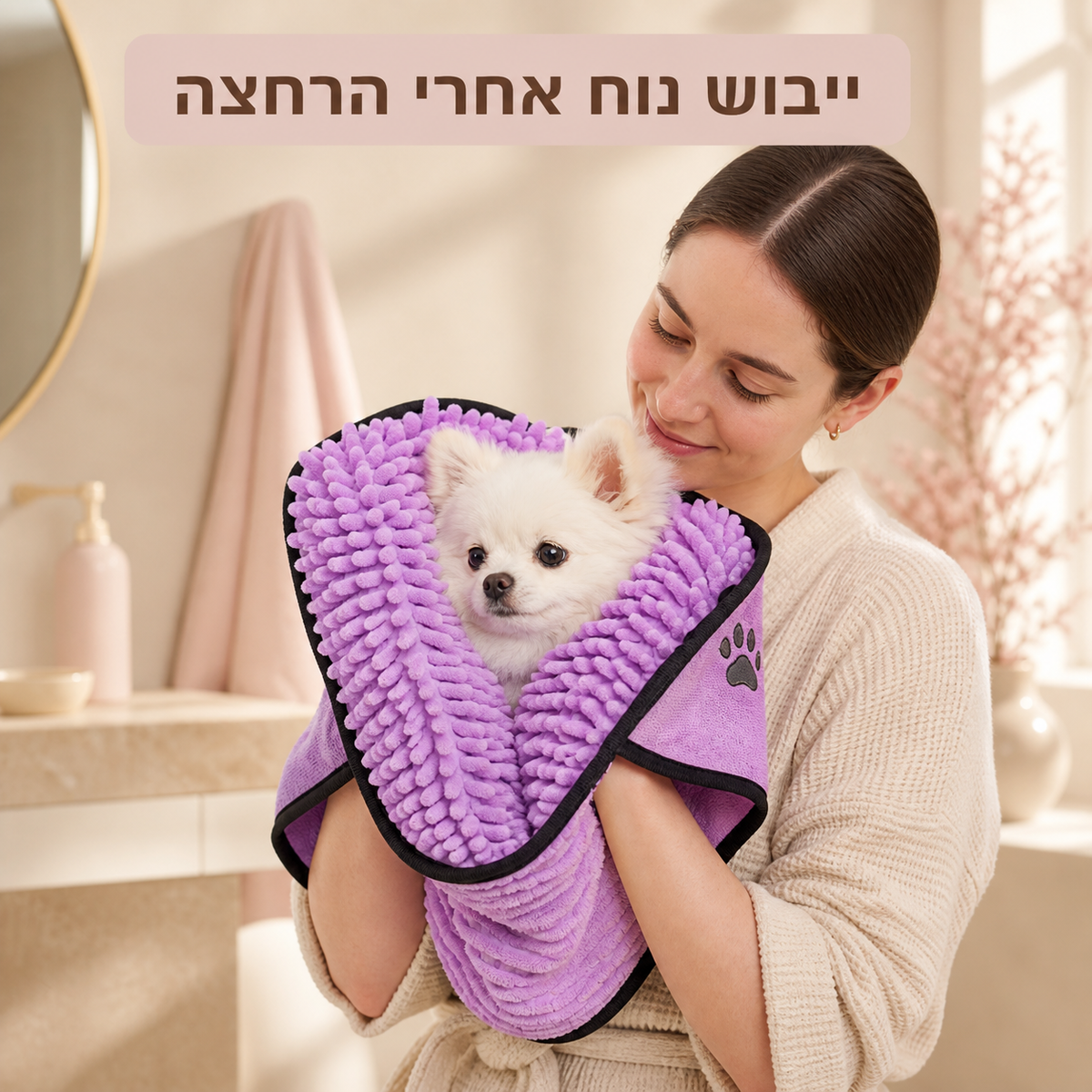 PawTowel – מגבת ייבוש מיוחדת