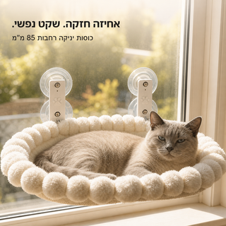 PawView – ערסל חלון מפנק לחתולים